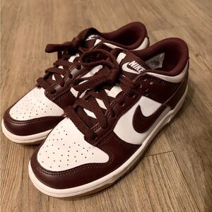Nike Dunks Maroon and White